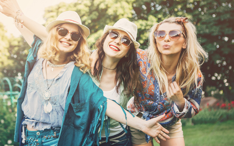 A group of young girls smiling and posing for the camera in Waco, TX