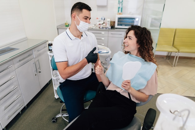 A patient receiving nitrous oxide near you with a laughing gas dentist.