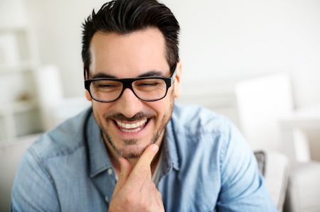 man smiling